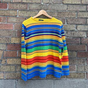Vintage Lauren Ralph Lauren Rainbow Stripe Sweater - Size L